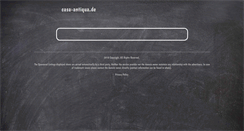 Desktop Screenshot of casa-antiqua.de